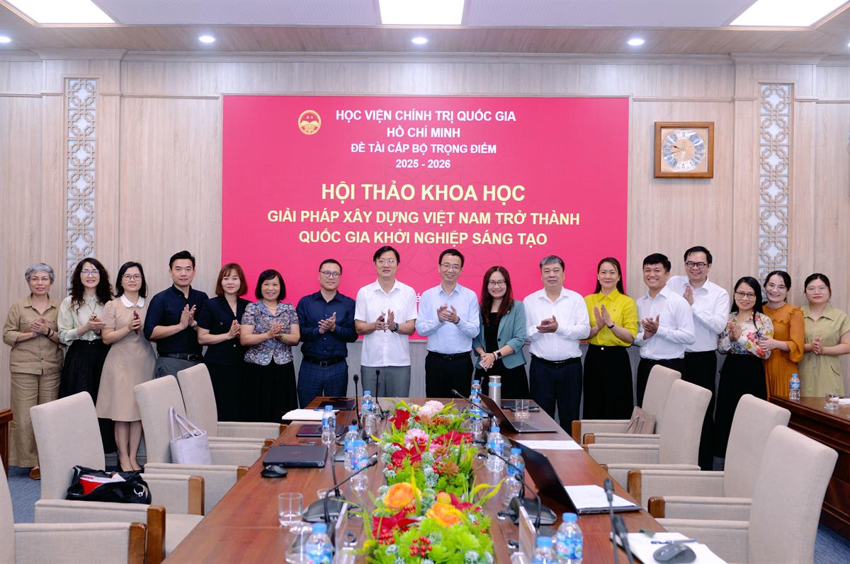 INNOCOM góp tiếng nói tại Hội thảo khoa học cấp Bộ của Học viện Chính trị Quốc gia Hồ Chí Minh