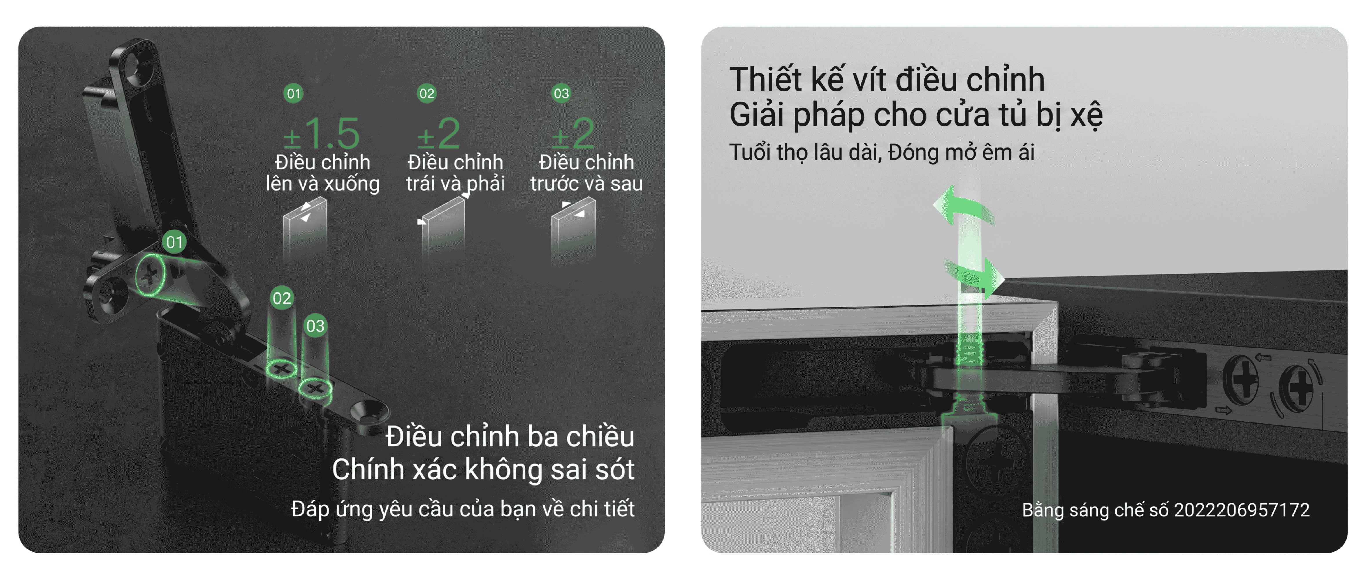 Bản Lề Âm T2 Tải Nhẹ