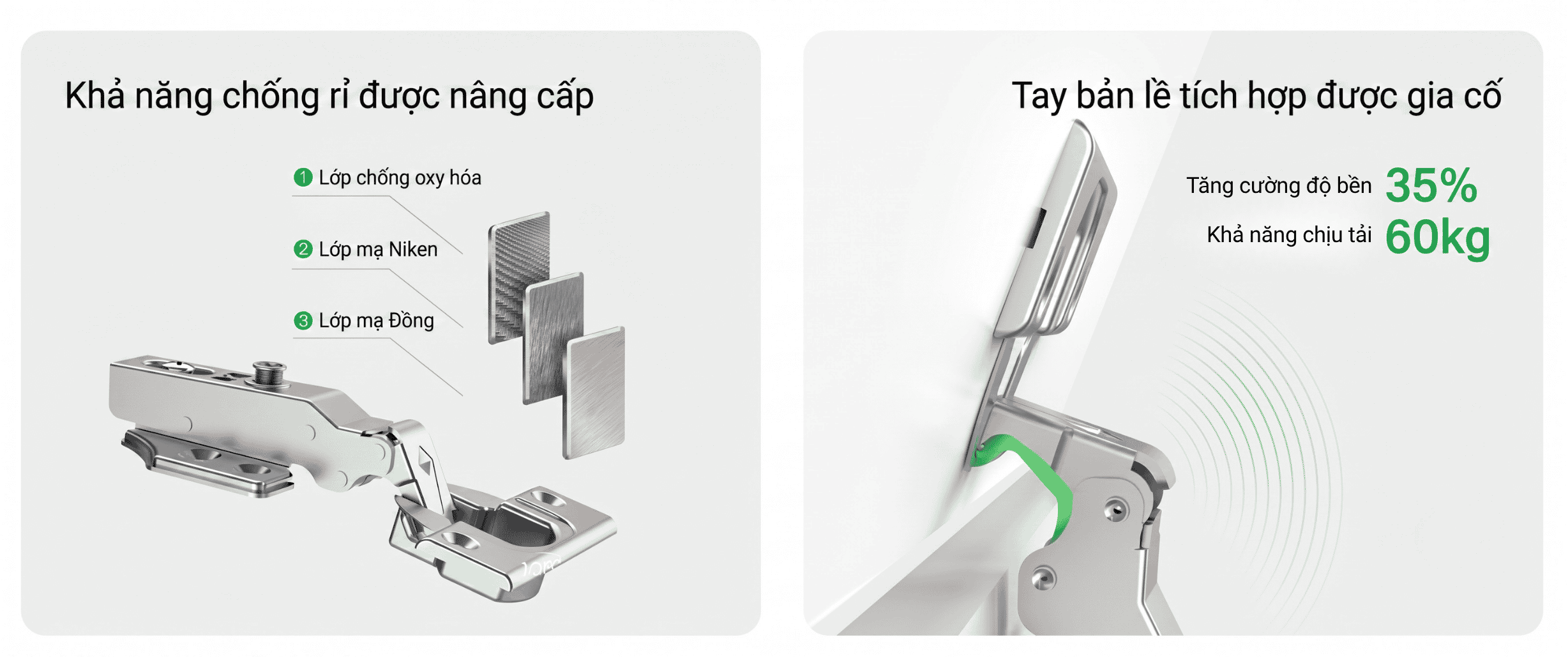 Bản Lề K32 Điều Chỉnh Biên Độ Lớn