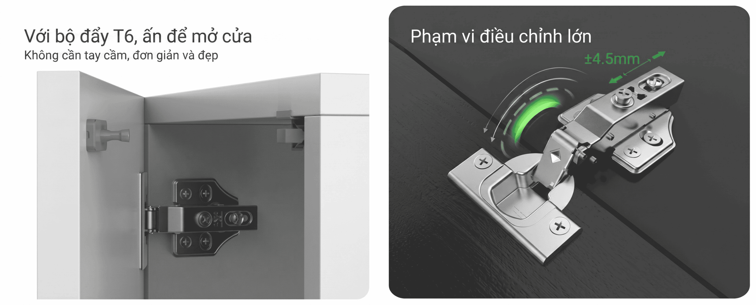 Bản Lề Inox K32-201 Điều Chỉnh Biên Độ Lớn
