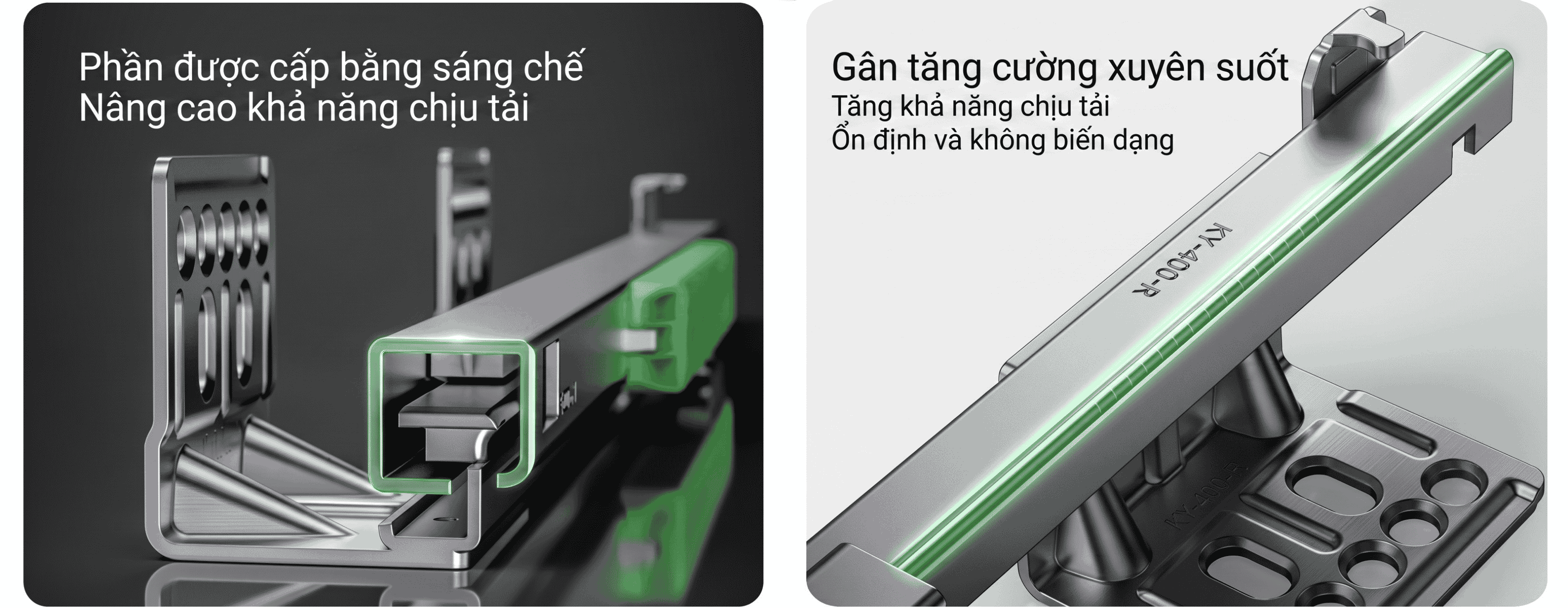 Ray Âm Slim KY2 2 Tầng Mở Toàn Phần