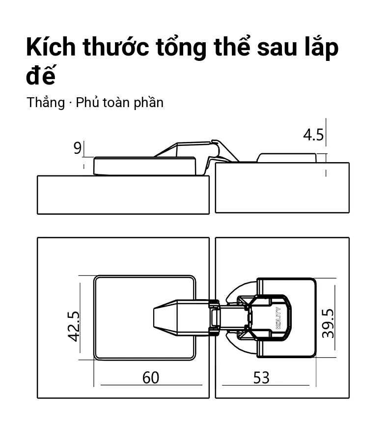 Slim K9 Soft-Close Hinge