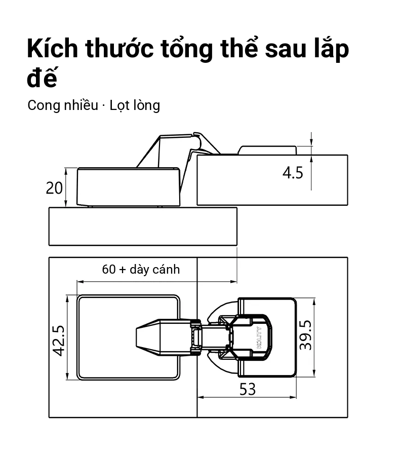 Slim K9 Soft-Close Hinge
