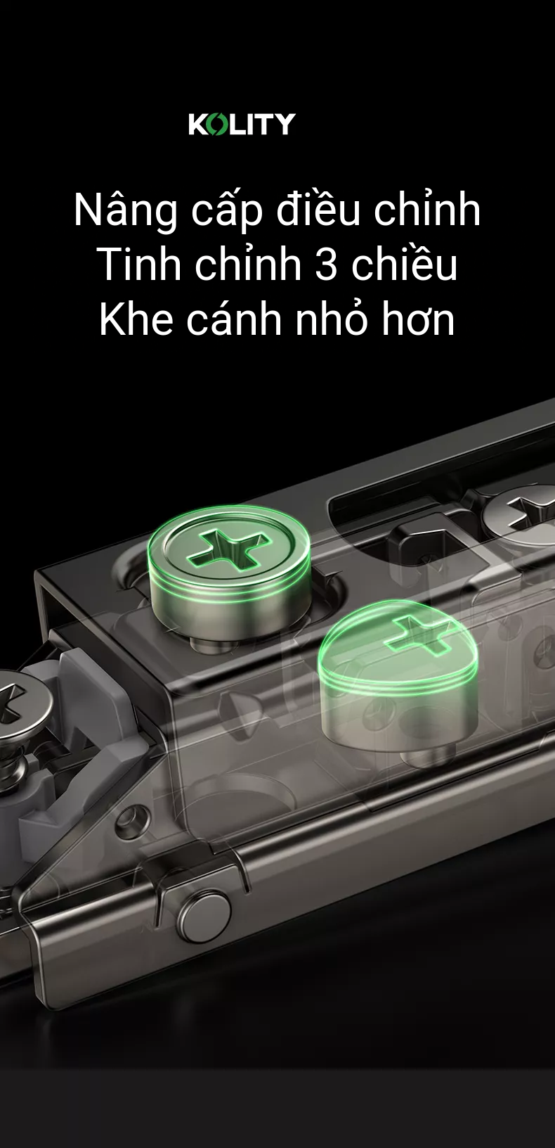 Bản Lề Đế Line 2.0 K63PD Titanium