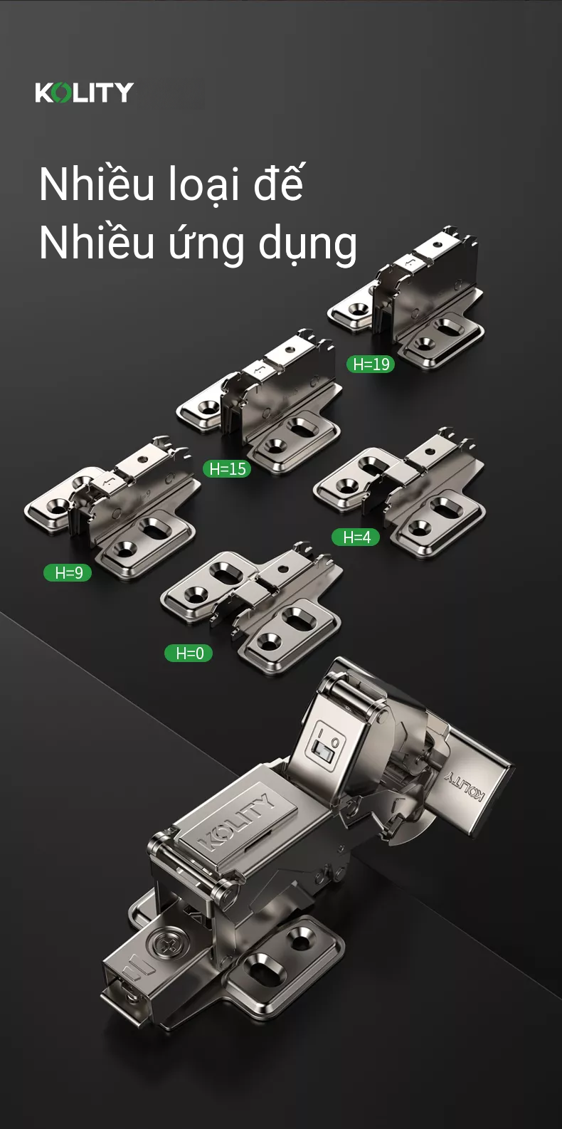 Bản Lề Góc Đặc Biệt T155 Titanium