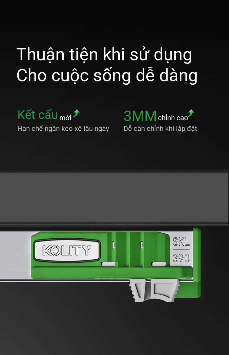 Ray Âm 3 Tầng KY T3 Mở Toàn Phần Tay Cầm 3D