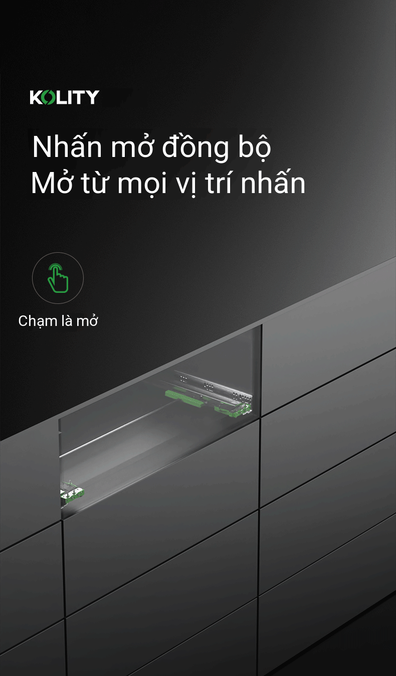 Ray Âm 3 Tầng KY T3 Mở Toàn Phần Tay Cầm 3D