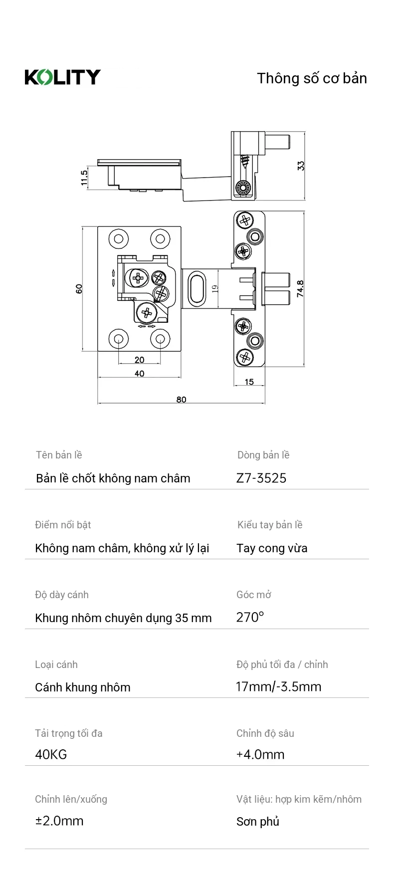 Z7 Pivot Hinge