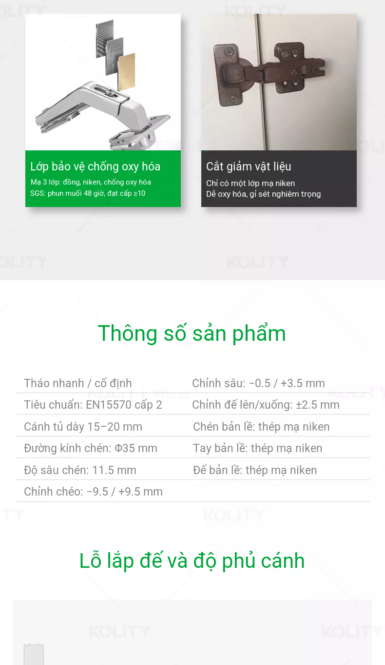 Bản Lề Nối Cánh Góc Đặc Biệt T135