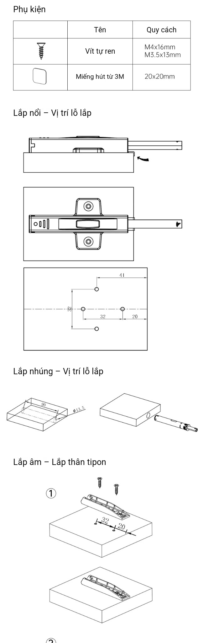 Thiết Bị Nhấn Mở T7/T8