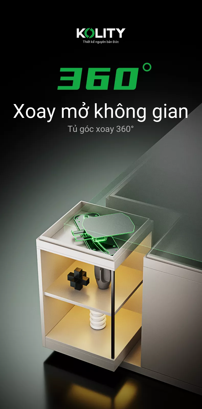Ray Trượt Xoay 360°
