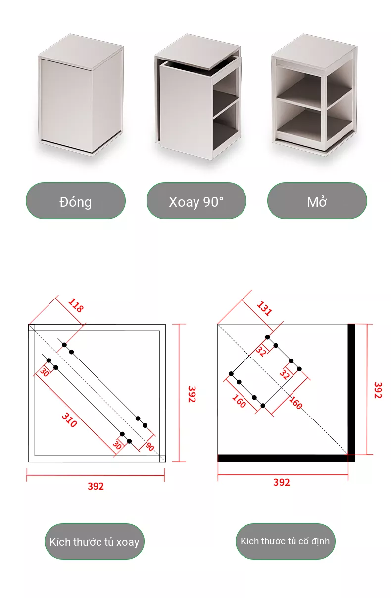 Ray Trượt Xoay 360°