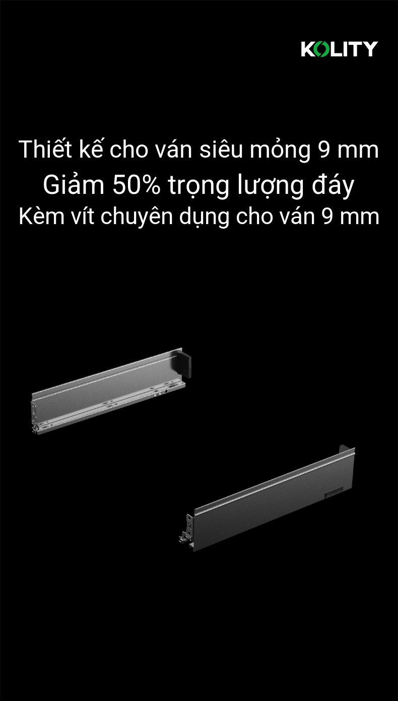 Hệ Thống Ray Hộp Slim 2.0 Kolity KC-GB