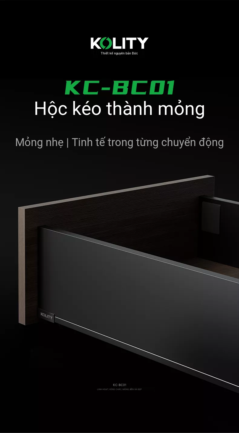 Hệ Thống Ray Hộp Slim Kolity KC-BC