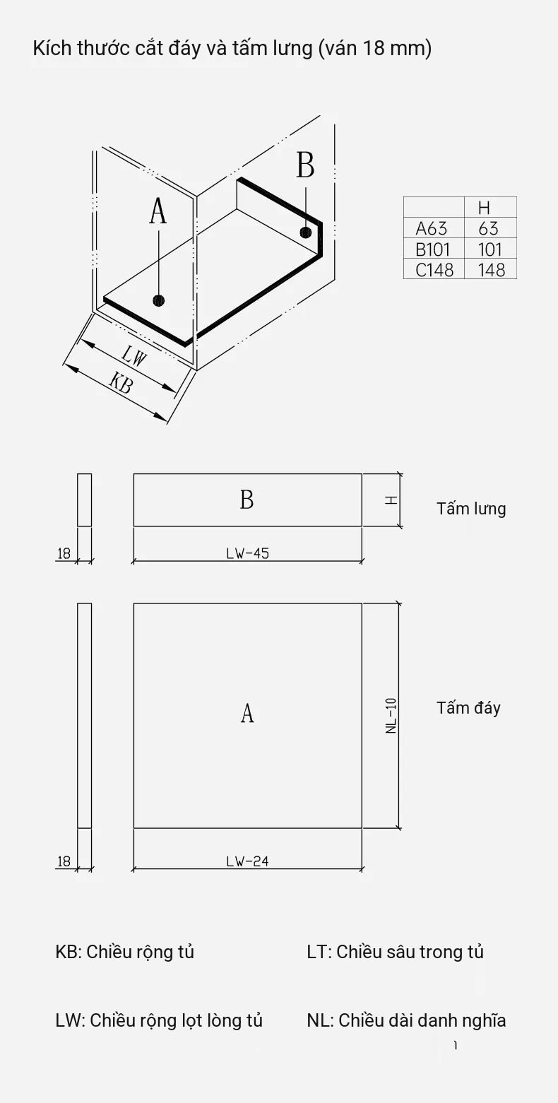 Hệ Thống Ray Hộp Slim Kolity KC-BC